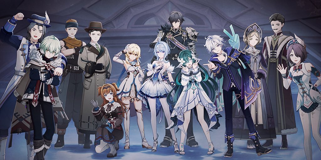 RoyalEnergyCom's tweet photo. [PRELOAD]

THE ENTIRE CAST
LOOK AT THEM!!!!!!!!! AHHHHH

-via K.

#GenshinImpact #Mitya https://t.co/jsAAkzn6MB
