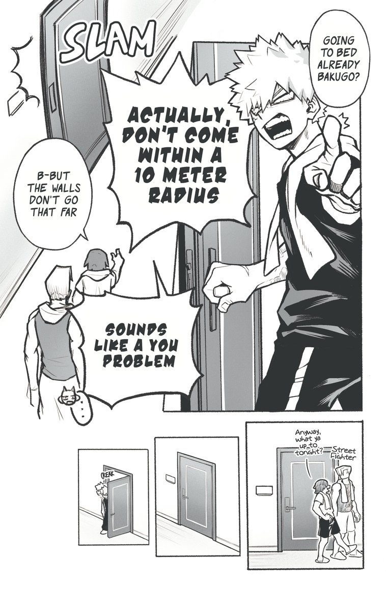 spinebreaker199's tweet photo. A short comic I made a while back when I was still learning how to draw these two dorks.
Happy bkdk day 🧡💚

(1/2)

#MHA #bkdk #勝デク #勝出の日 #bkdkday https://t.co/9VT9ujtGbI