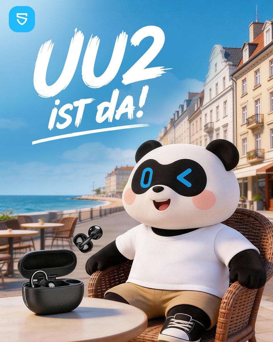 SOUNDPEATS_DACH's tweet photo. 🎉 SOUNDPEATS UU2 ist offiziell da!

Open-Ear-Freiheit, hoher Tragekomfort und physische Tasten für mehr Kontrolle. 🎧

Jetzt entdecken!

▼【35% Launch-Rabatt】
https://t.co/fHM0lBGWtk

#SoundPEATS #SoundPEATSdach #UU2 #OpenEar #Kopfhörer #LaunchDay https://t.co/vHp7INRPsN