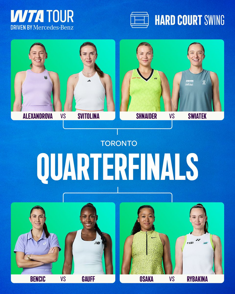 WTA's tweet photo. The final eight are locked in 🔒 

@MercedesBenz | #NBO26 https://t.co/ZpXEetmflO