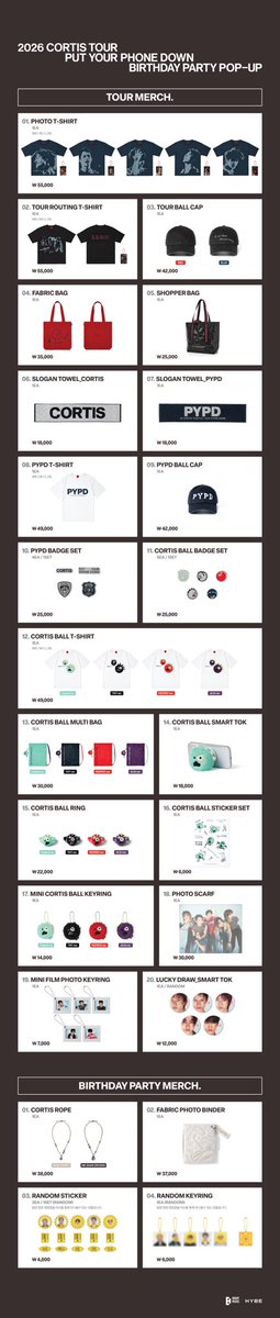 thisistaejays's tweet photo. OPEN PRE-ORDER MERCH CORTIS ‘26 TOUR [PUT YOUR PHONE DOWN] &amp; MERCH BIRTHDAY EVENT

💰PRICE LIST ON PICT
harga bersih ina
payment after secured

✈️hc agustus
📍GO dom Bandung
💌 order by DM https://t.co/RGWxRnlw5F