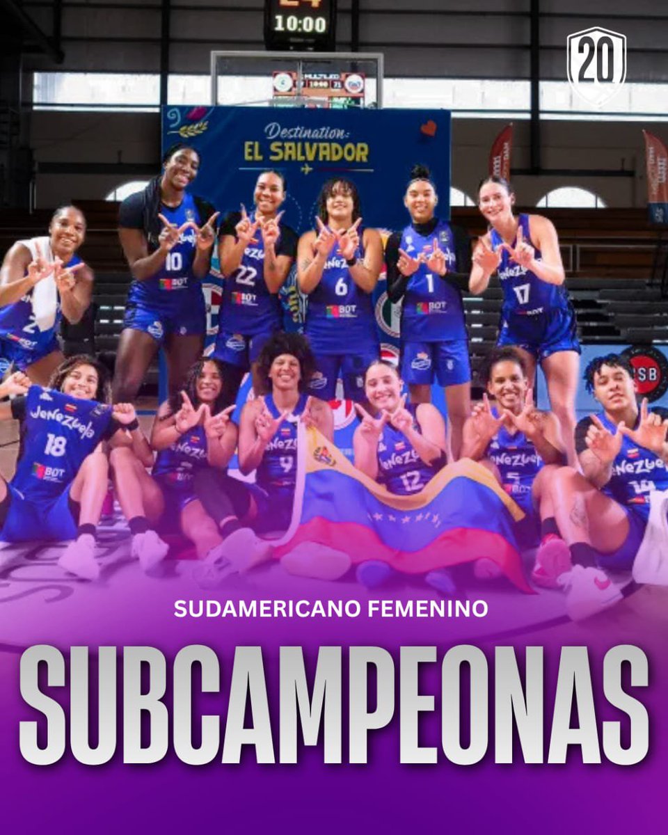 dosquintetoscom's tweet photo. 🥈 ʜᴏɴᴏʀᴀʙʟᴇ ꜱᴇɢᴜɴᴅᴏ ᴘᴜᴇꜱᴛᴏ 

🟣 Las criollas honraron un meritorio segundo puesto en el  FIBA AmeriCup Femenino 2027. El elenco morado selló su boleto a El Salvador, donde se realizará la Americup Women 🏀

#AmericupW 🇻🇪 https://t.co/UZfCNmgRRd