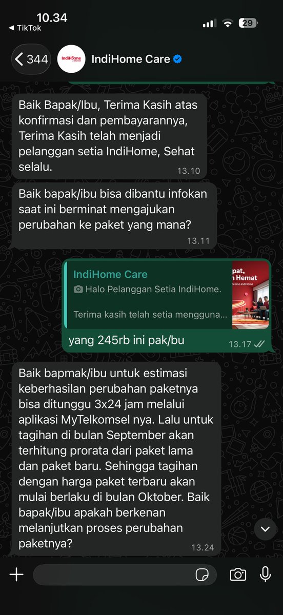 ter_noyd's tweet photo. ini indihome emng scam apa gmana yak, udh ganti paket 245rb blom termasuk ppn, tiba2 jadi 270rb belum termasuk ppn. like whattt??!? https://t.co/C2tSxPUc2j