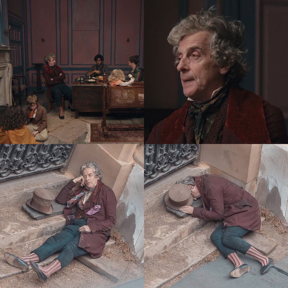 brinatello's tweet photo. August 10th is #NationalLazyDay, or permission to relax and kick back. Chores done, dinner served, children fed, so now youโve earned extra time to sit and rest. ๐ Sleeping ๐ด alfresco, however, is a whole other option! @copperfieldfilm #MrMicawber #PeterCapaldi #MicawberMonday https://t.co/uNNc6Ld28k