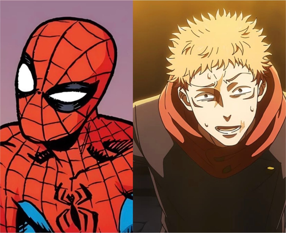 higuuromi's tweet photo. you ask and i shall deliver, more spider yuji !! https://t.co/Knjs4PMpp2