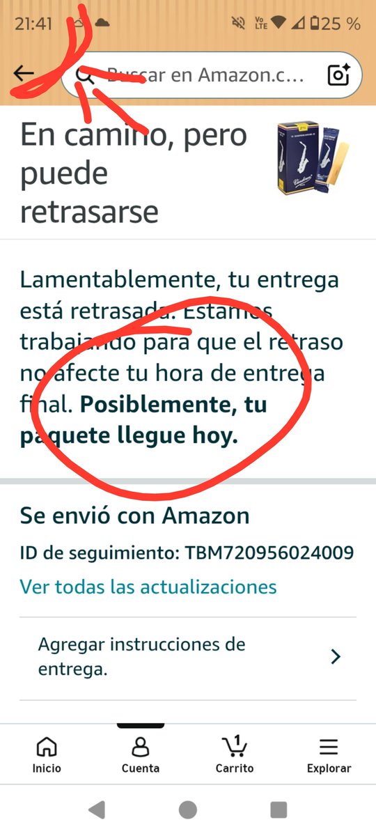 TumbaBotss's tweet photo. @Profeco 
En verdad creés que las 10 de la noche aún puede llegar mi paquete?
Es una burla lo que @amazonmex hace...

#amazonfraudulento https://t.co/zUIukOy1r9