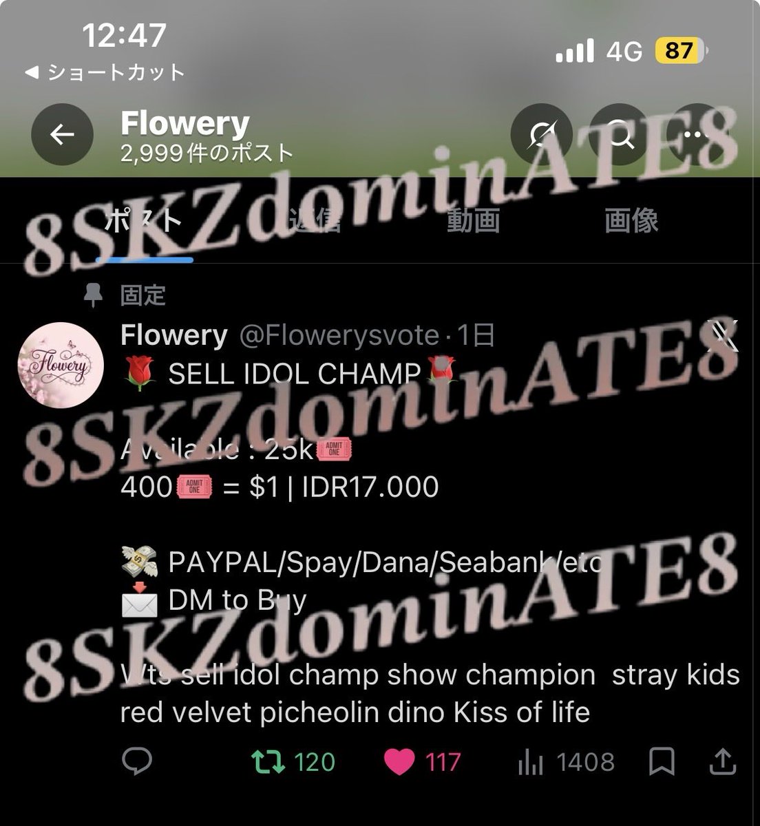 8dominATE8's tweet photo. @Flowerysvote Done for #StrayKids thank you!! https://t.co/QhBi0PlGpl