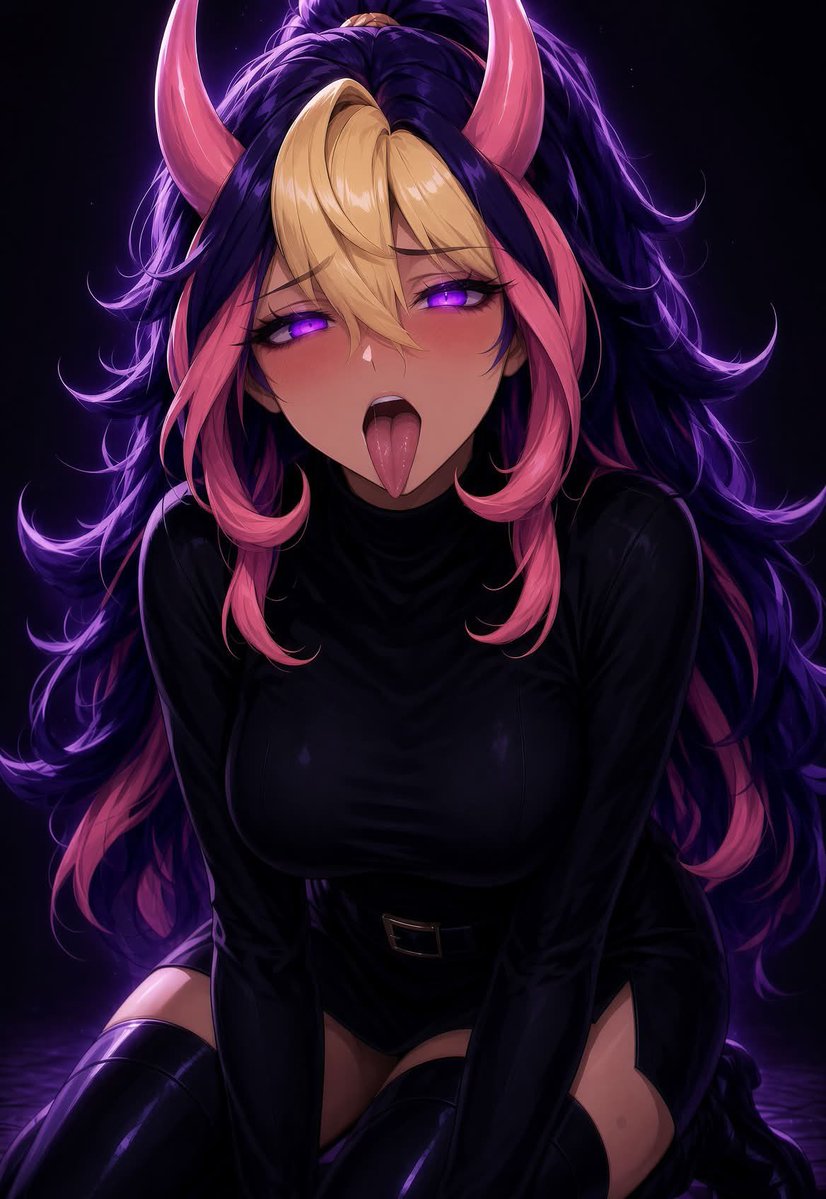DarkDuelLady's tweet photo. After a few chats with her, I understand why Mai fell so easily to Mistress @SkipperFliper.

She's so... divine~
It's like floating into a gentle sea everytime I talk with her...

Makes me.. empty...
Makes me.. obedient...

I love to... serve her...

I am.. her loyal slave.. 💜😵‍💫 https://t.co/rxs0mGhprU