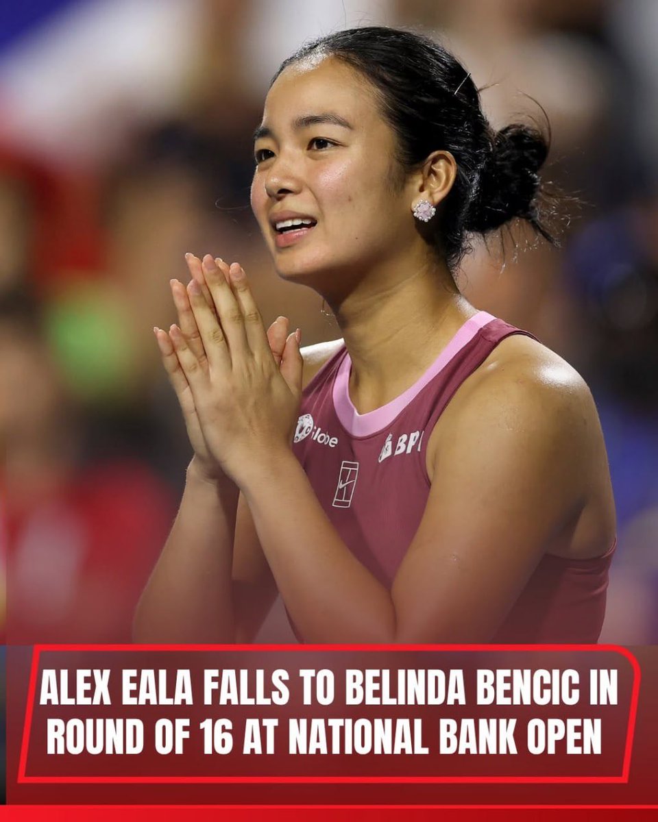 manayleila's tweet photo. A halt but definitely not the end 🇵🇭🎾

Gaya ng sabi mo: "Kapag lumago, hindi na hihinto." 

We’ll be looking forward to your next campaign.  

Maraming salamat, Alex! Pinoy pride! 🙌

📸ESPN Philippines https://t.co/S2aXGRAV1h