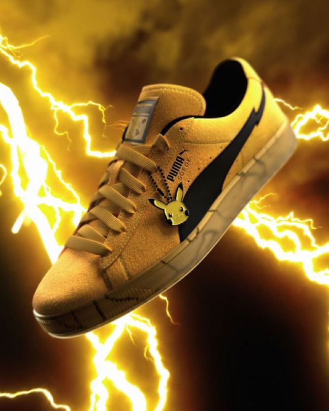 R_kun018's tweet photo. これ、ポケモン30周年で要チェック👀

Pokémon × PUMA
「SUEDE PIKACHU」が8月13日（木）に国内発売🔥

ピカチュウをイメージした鮮やかなイエローに、稲妻デザインやフェイスチャームまで入ったかなり可愛い1足です。

👟商品
POKEMON × PUMA SUEDE PIKACHU
ENERGIZING YELLOW / PUMA BLACK

💰価格
19,800円（税込）

📅発売日
2026年8月13日（木）

✅ポイント
・ポケモン30周年企画
・ピカチュウのフェイスチャーム付き
・稲妻モチーフのデザイン
・専用ボックス仕様
・交換用シューレース付属

👇先行予約
KICKSLAB.オンライン
https://t.co/dy5zqTd55J

BOSTON CLUBオンライン
https://t.co/weWmg3aQ4x

30周年コラボでこのデザインは普通に気になる。
ピカチュウ好き、スニーカー好きはチェックしておいてよさそうです。