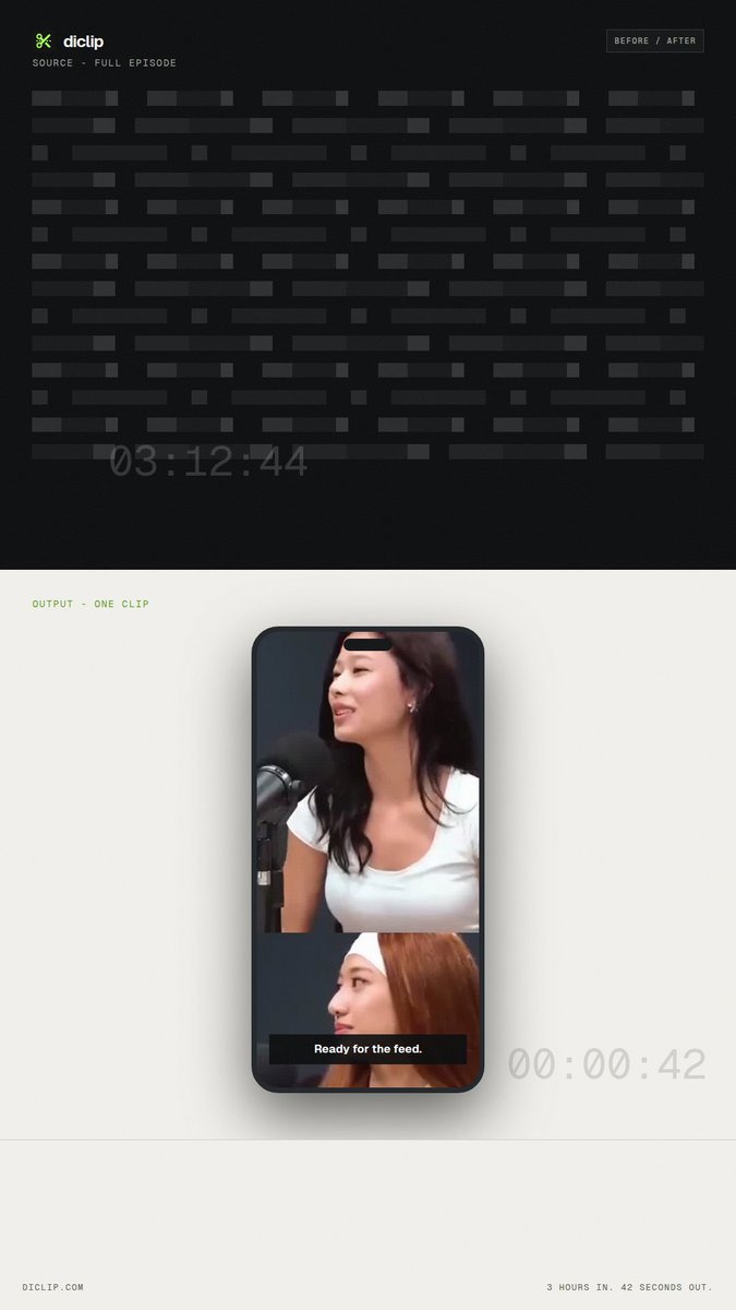 dicl_ip's tweet photo. Belum coba diclip?

Nemu video bagus?
Pengen cari satu momen yang paling worth di-clip?
Satu link. Lihat shortlist-nya.

Gratis buat dicoba. 👇
https://t.co/M4D3TdN6C8

#diclip #clipping #shortform #kontenkreator https://t.co/0tiphhK42Z
