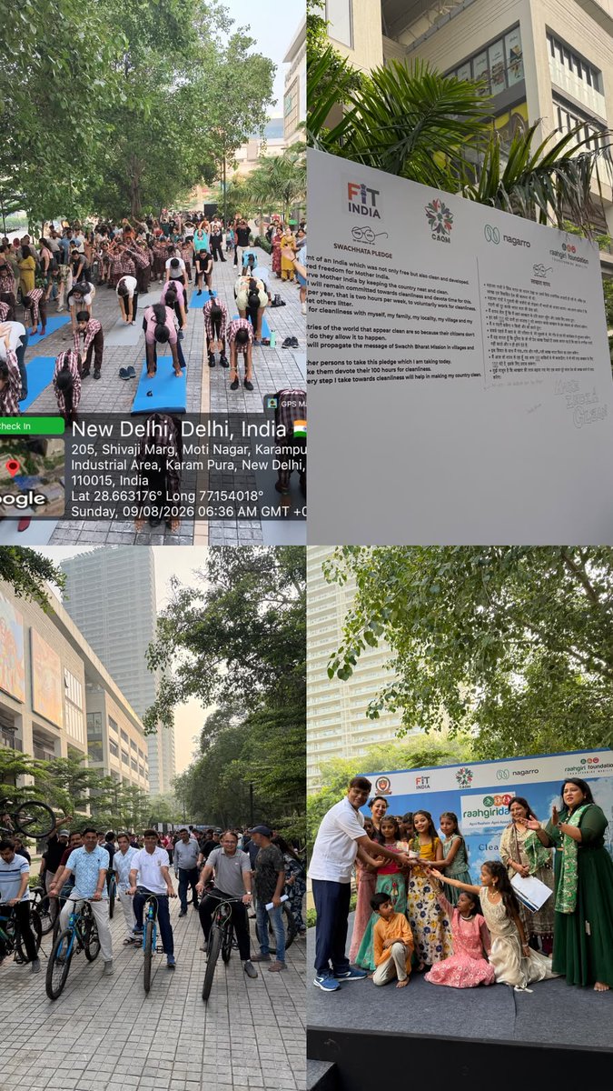 Raahgiri_Fdn's tweet photo. #RaahgiriDay I #DelhiEdition

Last #Sunday turned into a #community celebration as people from all walks of life came together to join the #conversation on #GarbageFree streets and #CleanAir.

This #RaahgiriDay was organised in collaboration with @MCD_Delhi, @CAQM_Official, @FitIndiaOff, @Nagarro and us. The morning was filled with #cycling, #fitness, #sports, #puppetshows, #nukkadnataks, singing and dancing, while our wonderful partners and teams led engaging games and quizzes focused on cleanliness and waste segregation.

Grateful to @Dilkhush_ias sir, & the entire @MCD_Delhi and sanitation team for leading the movement and making it a big success.

#RaahgiriDay I #Cleanair I #Cleancity I #NoGarbage I #CleanDelhi I @LtGovDelhi I @CMODelhi I @praveshwahi I @dip_delhi I @SecyDIP I @SBM_MCD I @SarikaPanda I @sherryfrosh I @nid_mad I @TarunPithode I @Nagarro I @manashuman