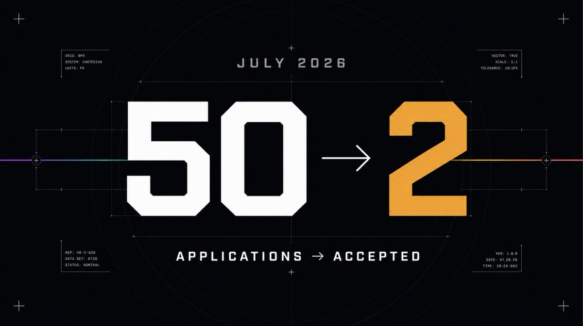 refract_inc's tweet photo. July recap: 50 applications. 2 accepted.

What the two selected projects had in common: existing products with traction. It's time for builders who generate real value.

Both join the cohort next month. Stay tuned for more details. https://t.co/7cacyTfhIn