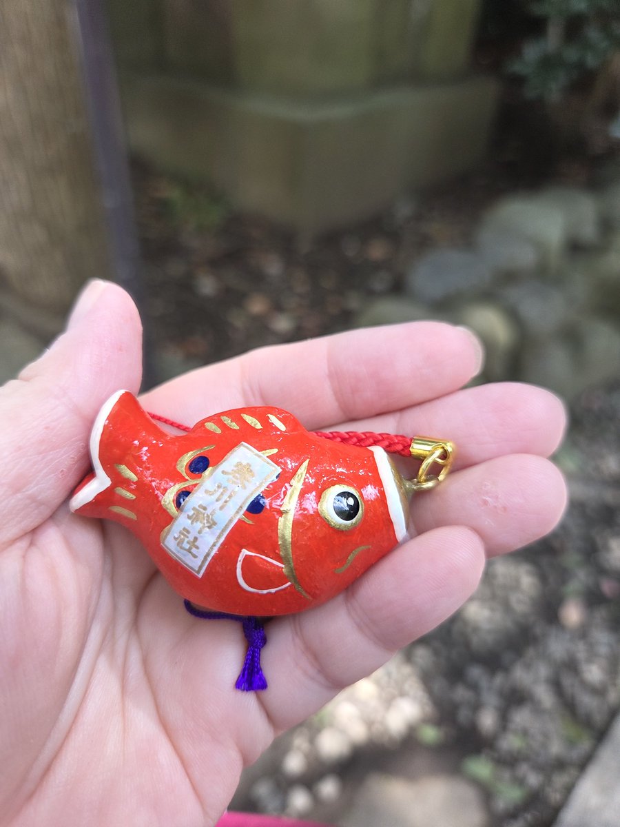 nagamicchan's tweet photo. 寒川神社で何か可愛いおみくじ見つけた🐟 https://t.co/UHUZC3B521