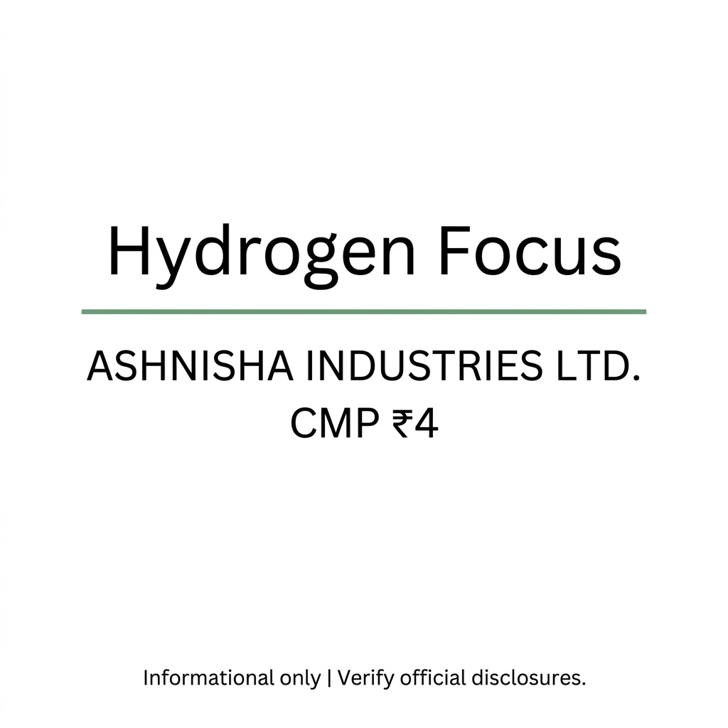 sharma638038's tweet photo. Green hydrogen could become a major growth opportunity for Ashnisha Industries. #SolarStockRadar https://t.co/D7yH5Se9xP