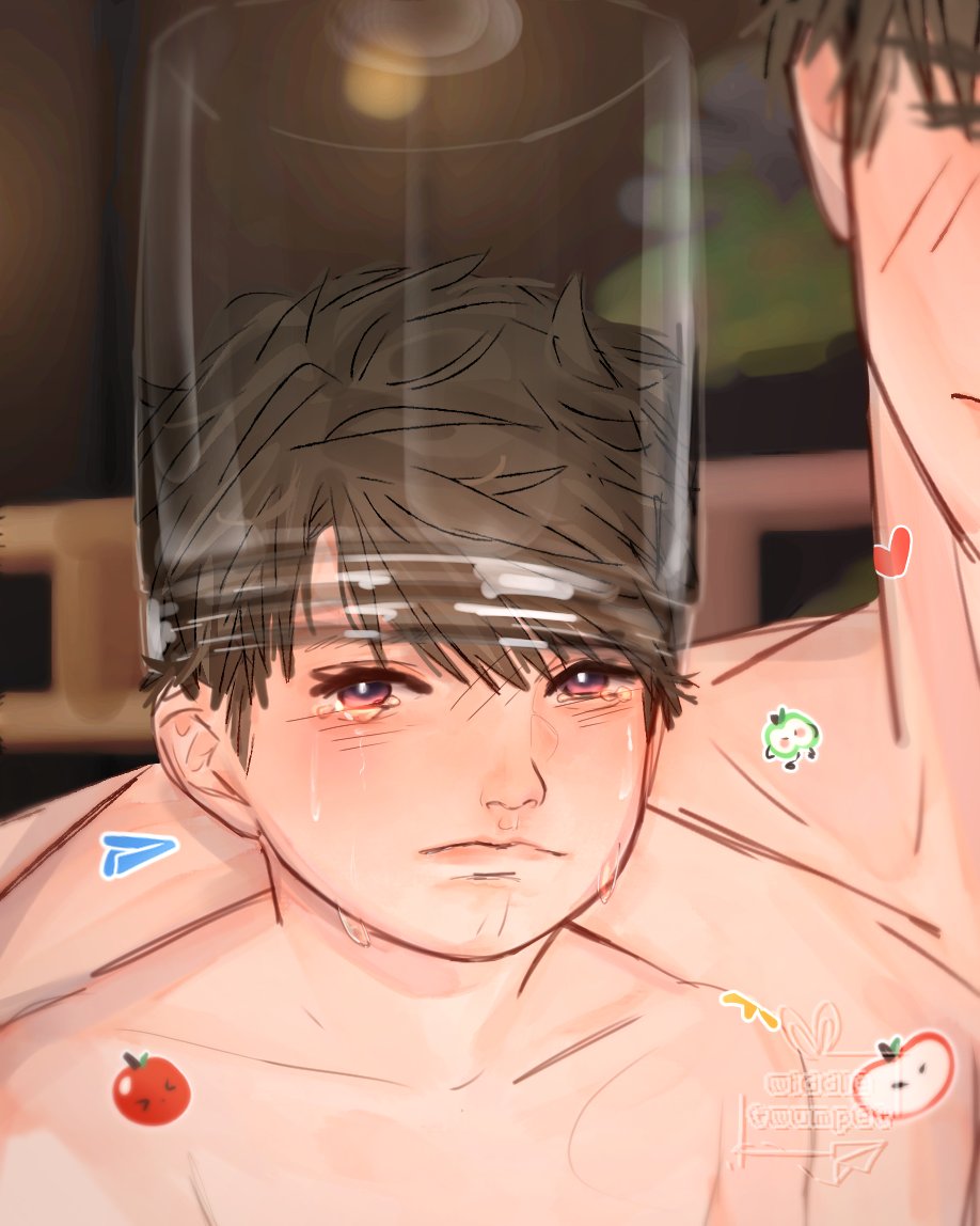 widdletwumpet_'s tweet photo. more of Papaleb AU. Living the best life with their shenanigans lmaoo 😭 #夏以昼 #caleb #loveanddeepspace https://t.co/Fuyjapyk6l