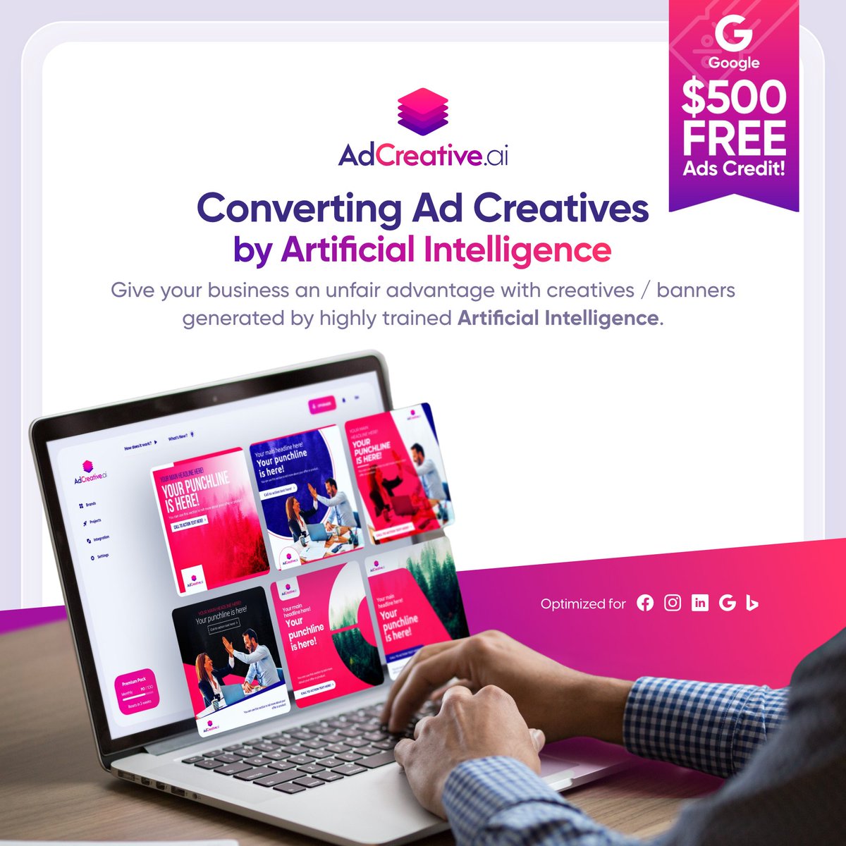 trade_2022's tweet photo. #adcreative #digitalmarketing #advertising
#workfromhome #Advertising #AI #Marketing
#SocialMedia #makemoneyonline #digitalads
#creativeads #admanager #marketing
Transform your ads with Creative-AI &ย
$500 Google Ads Credit + Free Trial.
๐ https://t.co/4zhJkoqJDs ๐ https://t.co/YBvqFqHhJ6