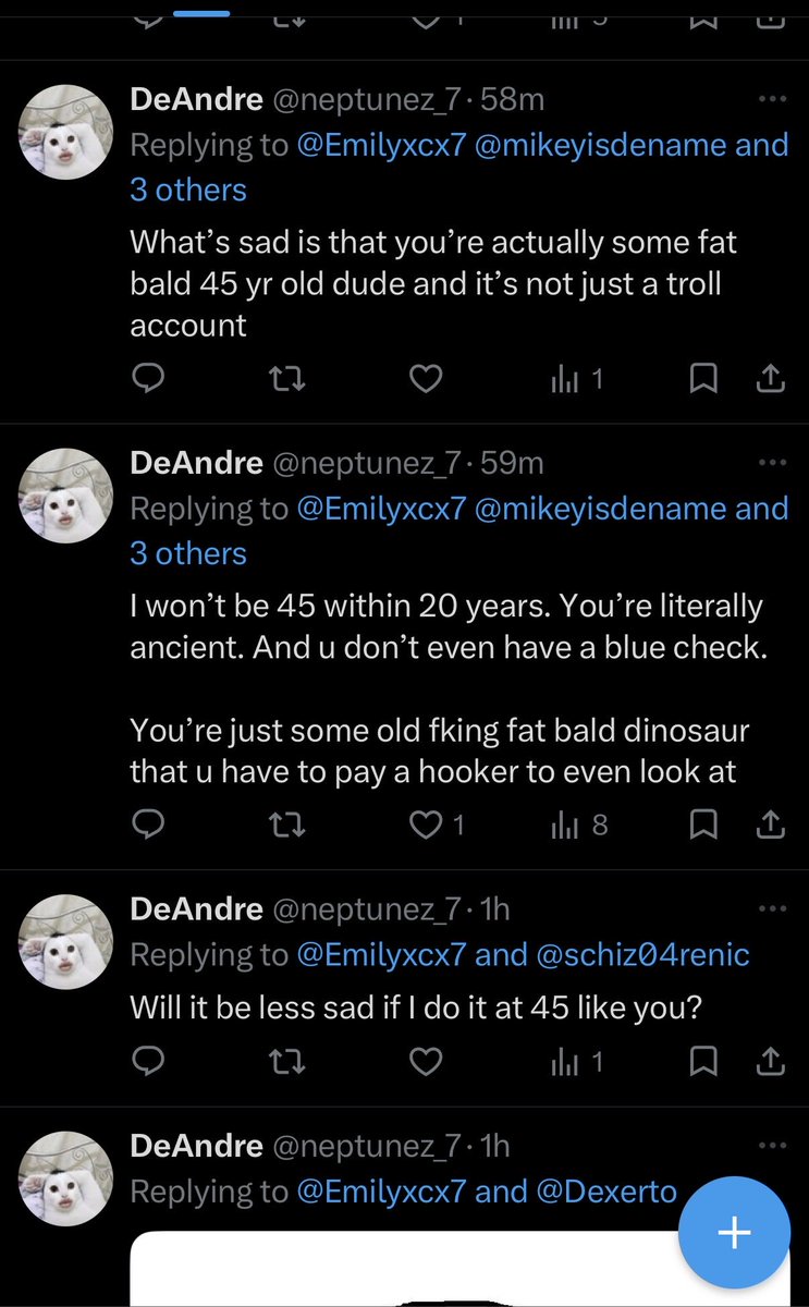 Emilyxcx7's tweet photo. @neptunez_7 @HotshotsBurner @AzalyZeldin @Rabbi1The @DiscussingFish It is funny: seeing 35 year old spam my dm like this https://t.co/7bNn5RWXeg