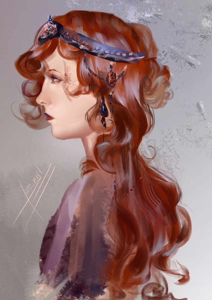 fleurneu's tweet photo. Portrait study 
#digitalart #artistsoftwitter #illustration #drawing https://t.co/2eA3MPCc85
