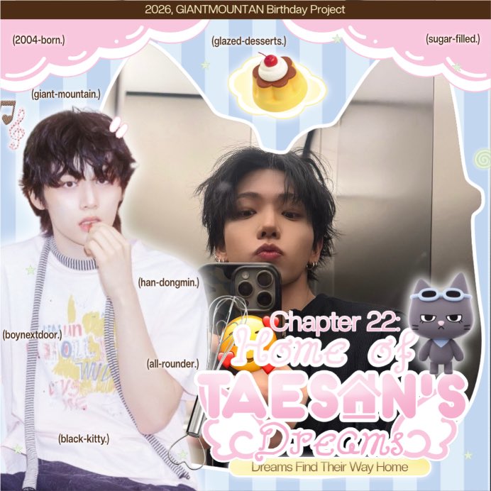 xmyungje's tweet photo. @GIANTMOUNTAN selamat ulang tahun, Taesan. semoga semakin tidak terkalahkan. @Hakdongmin @donfmin 

COOL CAT TAESAN TURNS 22
#온세상이_태산이로_가득한날
#its_T_time
#夏の主人公テサンの誕生日 https://t.co/5QidFfhc1H