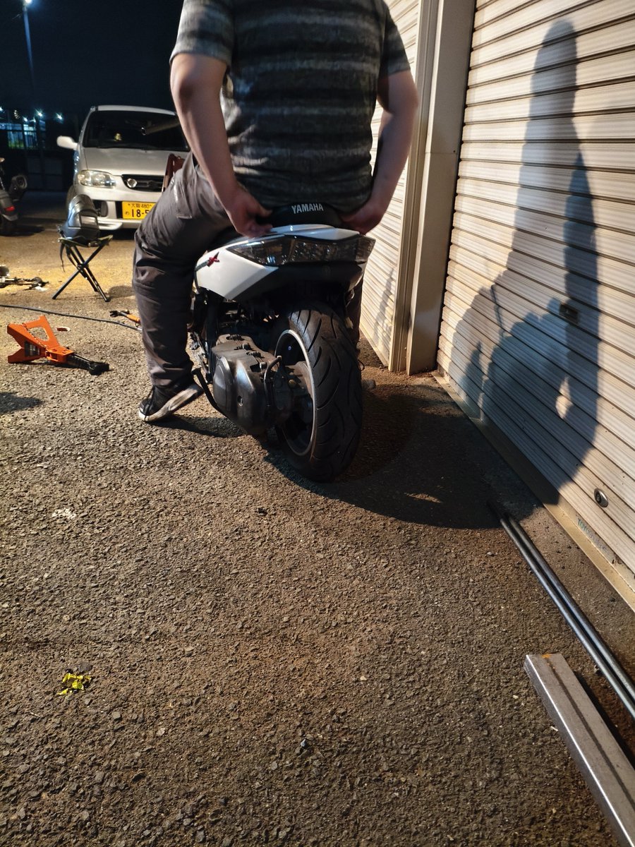 NXR250R's tweet photo. ええ感じに低いシグナスになりそう https://t.co/KXJRgx0ynf