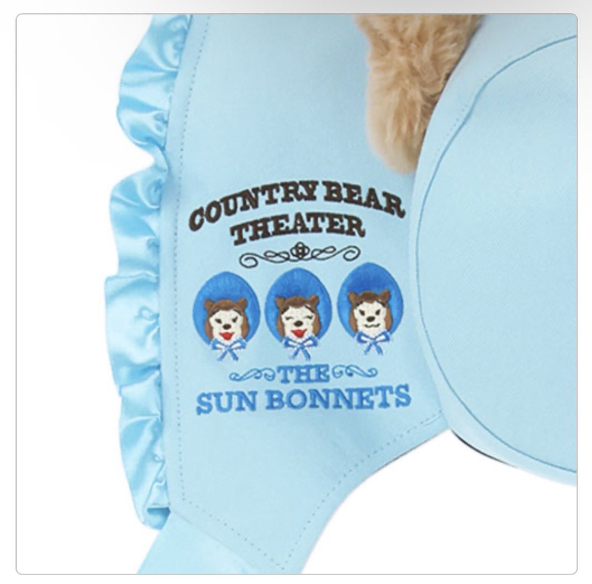 guyselga's tweet photo. The Sun Bonnets bonnet! Tokyo Disney Resort remains undefeated with Country Bear Jamboree merch https://t.co/y3yUWccn5B https://t.co/KuGM1wxBqp