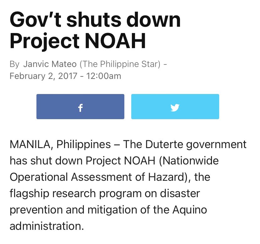 byflouri's tweet photo. everything is political. the people we vote for decide which lives, systems, and solutions get protected. 

typhoons hit us year-round, yet project noah, launched under pnoy and whose dost funding ended in 2017 under the duterte admin, was not sustained as a government program. https://t.co/D1jucVUfuP