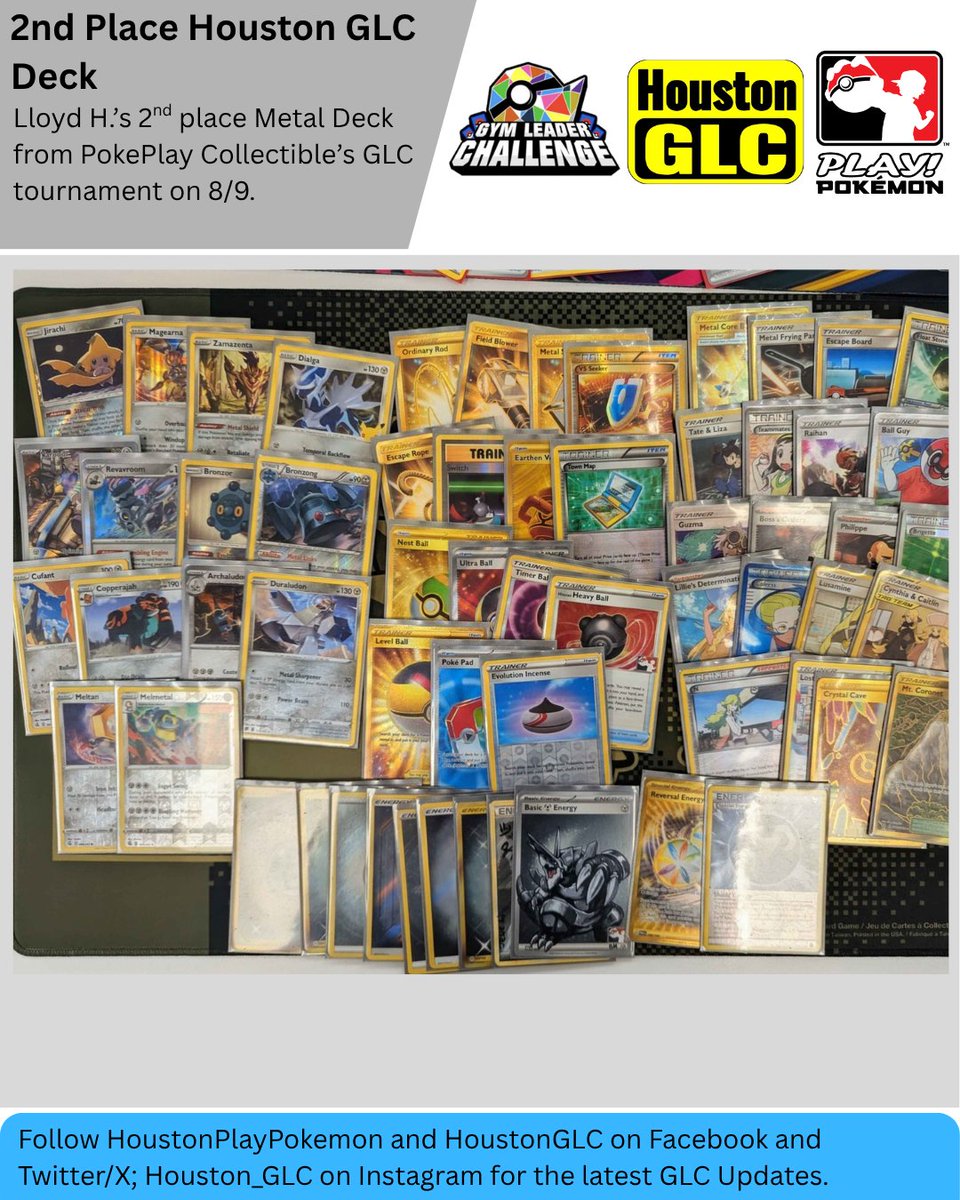 HoustonGLC's tweet photo. RECENT HOUSTON GLC TOURNAMENT WINNER AND WINNING DECK! PLUS SECOND PLACE DECK! https://t.co/LpYL62SuSF