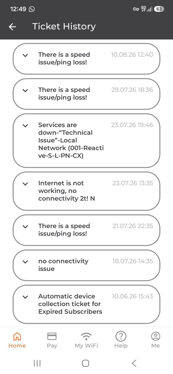 nit2k10's tweet photo. @excitel_rocks your internet service is one of the worst case. See how frequently I have raised the ticket for internet issue in attached. Many more tickets are there. How badly are you able to provide the service? Only what your better thing is taking recharge money on time. https://t.co/Vtppew69M7