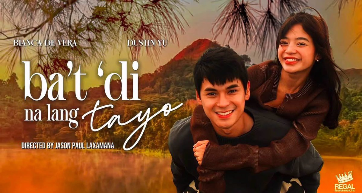 Sparkle_GMA's tweet photo. DustBia is back on the big screen! 🎬

Dustin Yu and Bianca De Vera are making their big screen comeback in Regal Entertainment's upcoming film, ‘Ba't 'Di Na Lang Tayo.’ 

Coming soon!

#DustinYu https://t.co/wZyrGX1cxx
