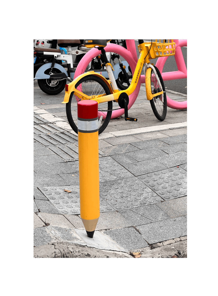 Adipong3's tweet photo. Just a random late afternoon snap of a vibrant street wall, bright paint peeking above parked bikes—small, unplanned joy caught right here. https://t.co/2vt1DYXGtS