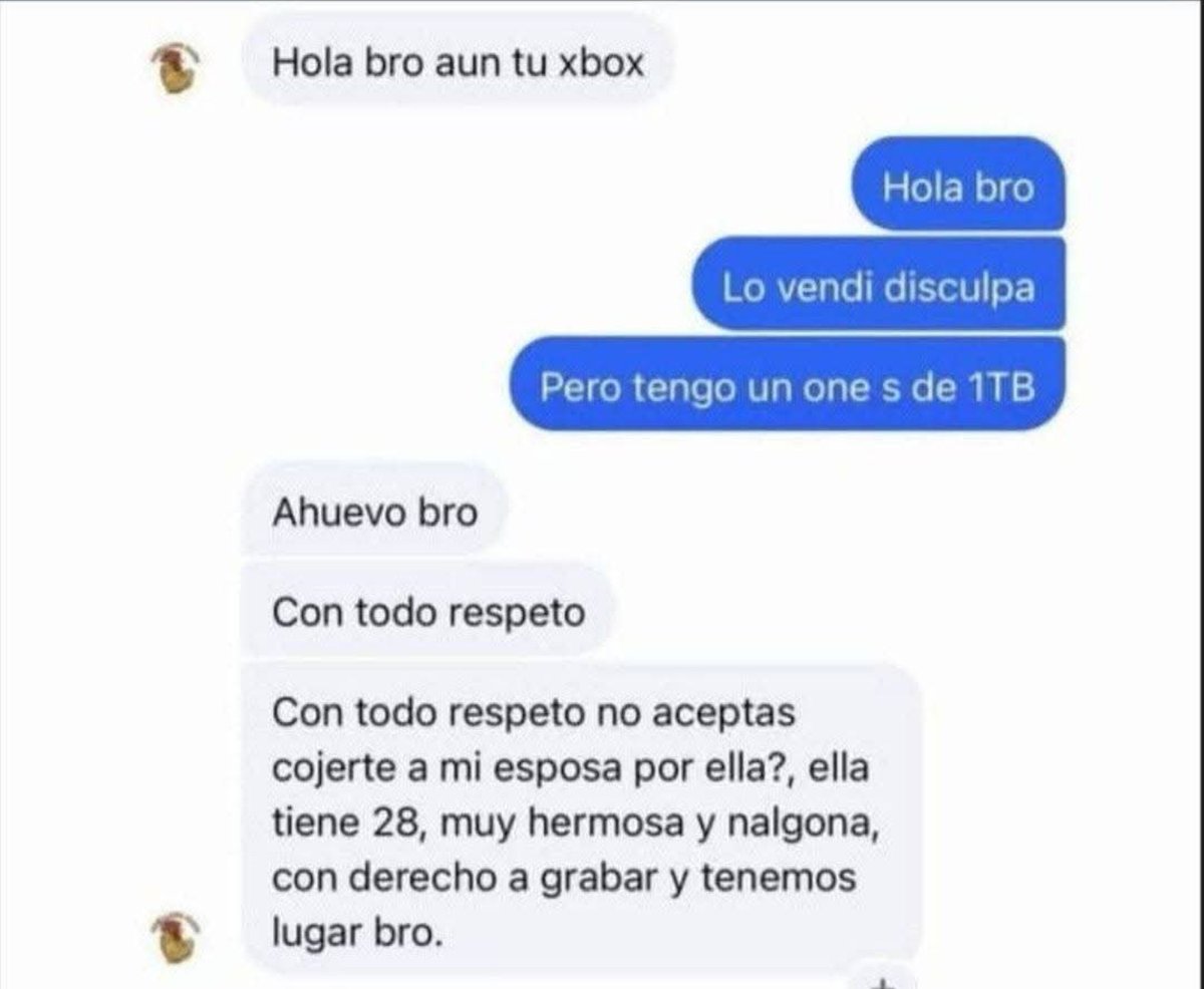 PayasoTristeAlv's tweet photo. Mi gente ya se vendió el xbox gracias a los interesados. https://t.co/HzGQndRUba