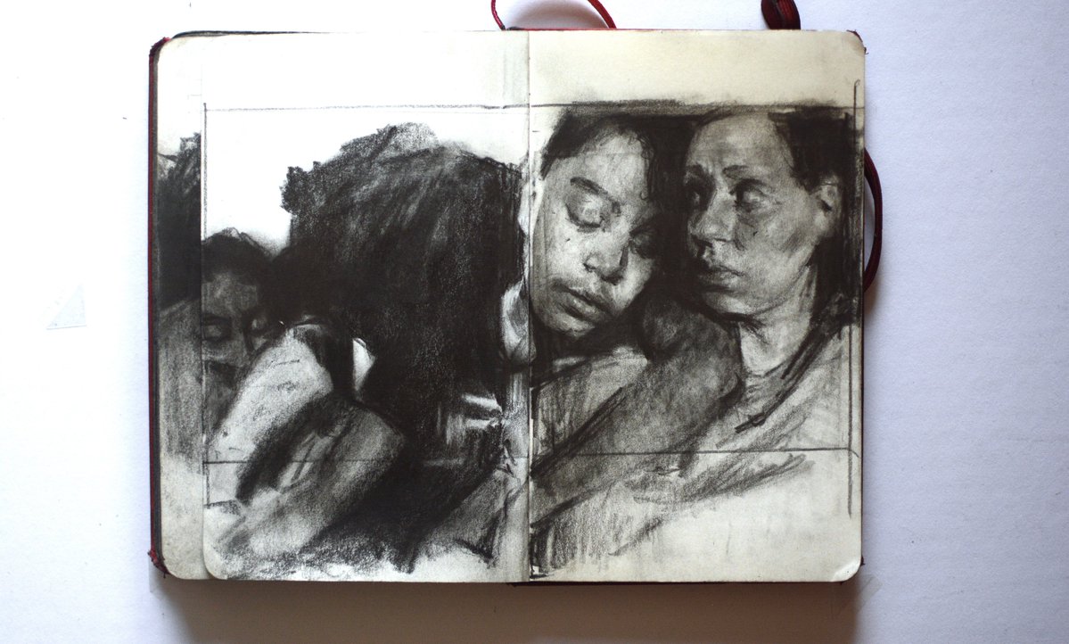 Montoya26Art's tweet photo. Red sketchbook volume 2. #sketch_daily #fypageシ゚ #graphitedrawing #sketchbooktour #everydaynotes https://t.co/CjE4sWAMoS