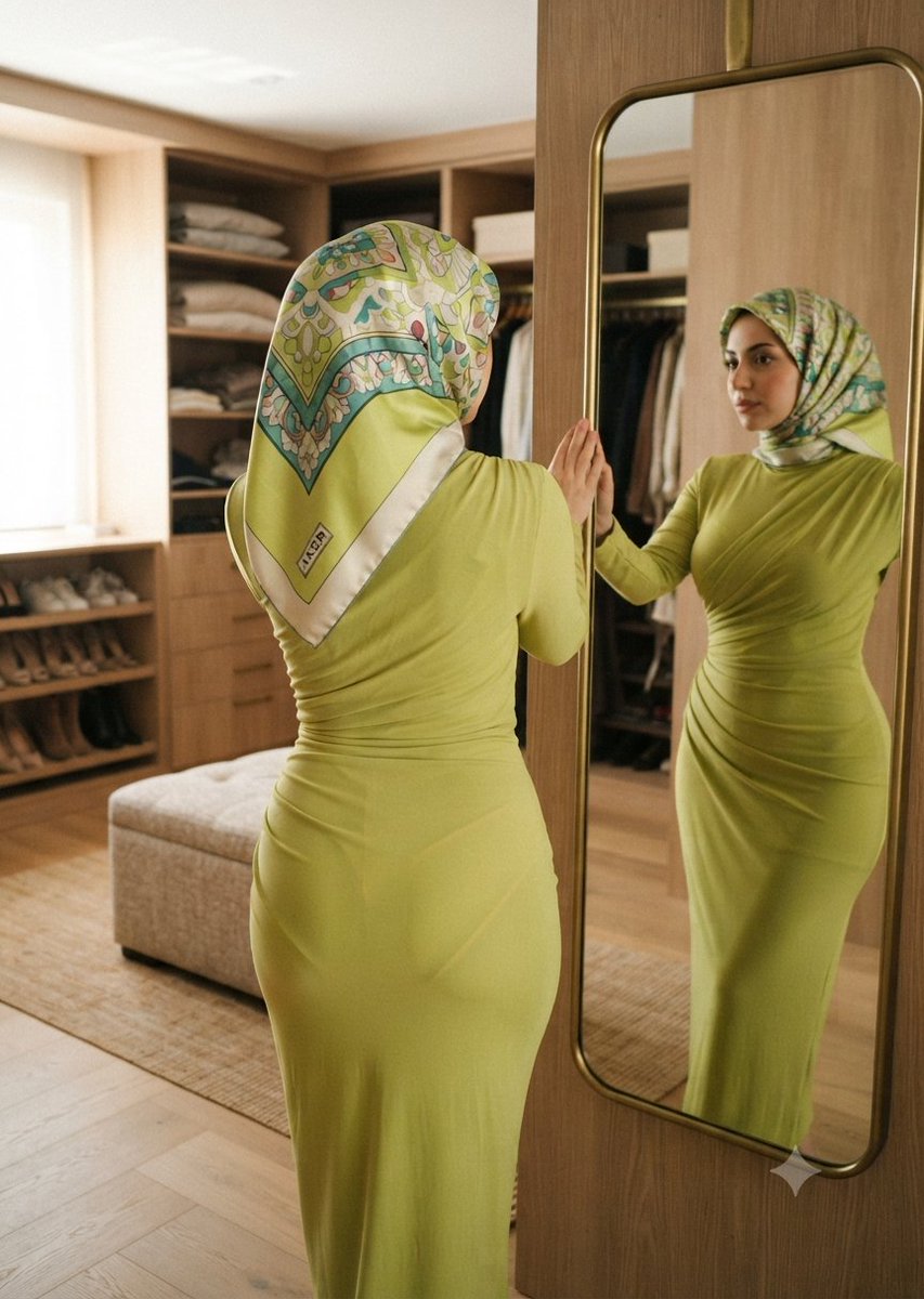 hijabmodelai's tweet photo. İpek eşarplı likralı elbiseli modern türbanlı Esra ✨🌟🔥💫 https://t.co/DzQtlAJIiy