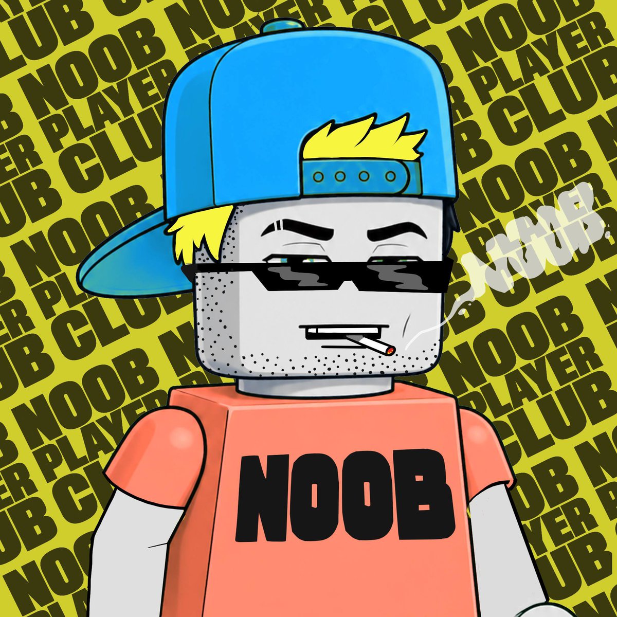 NoobPlayerClub's tweet photo. Here’s a sneak peak of one of our NFTs from the upcoming collection titled “NOOBIES” coming to you live via @opensea. There will only be 1,000 of them so make sure you get yours before they’re all gone. More details will be announced soon. 

$NOOB https://t.co/n7DiOOKUrF