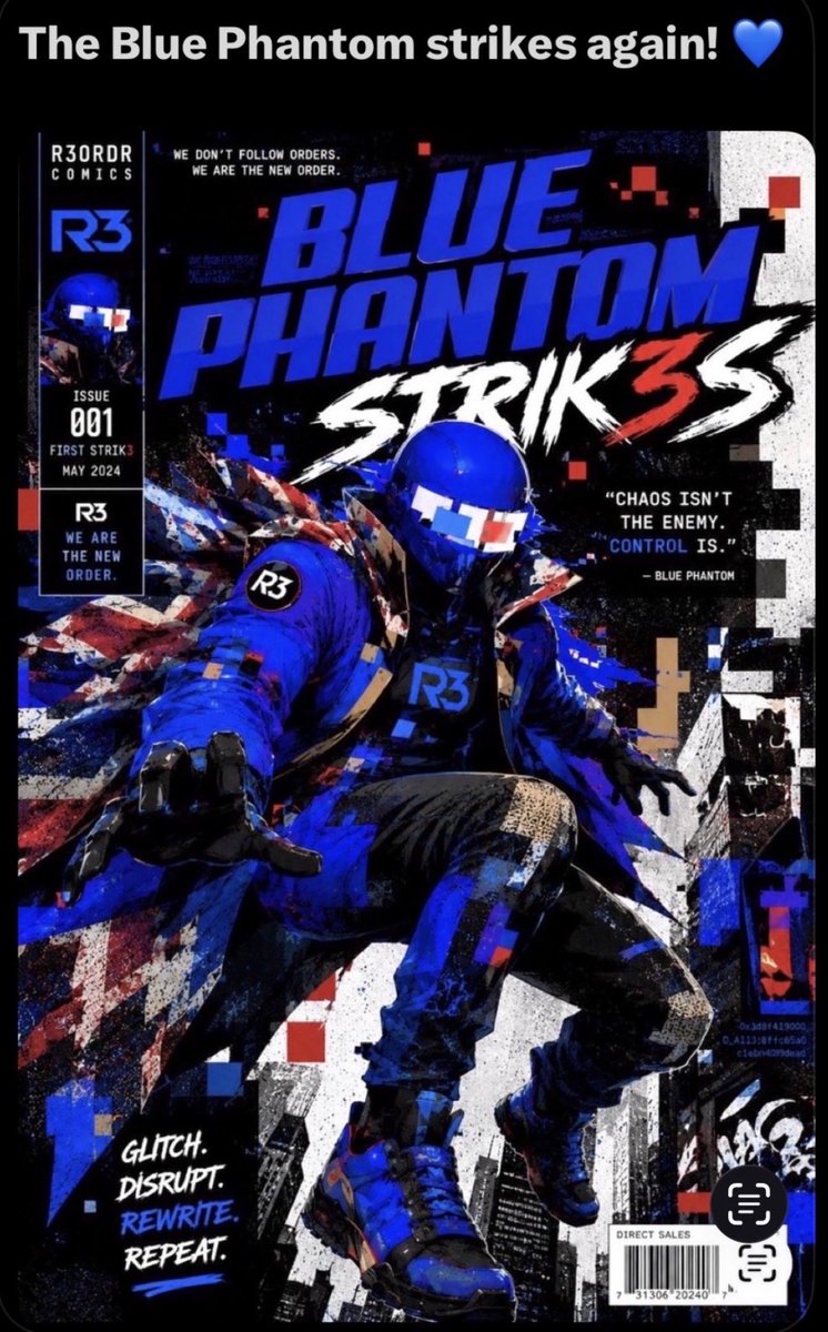 BluePhantom_eth's tweet photo. @CHRISTIN3_A @NFT_NYC @R3ORDR @Dario_Desiena This is the way 🔁💙🔁 https://t.co/a8NEnvL7LF