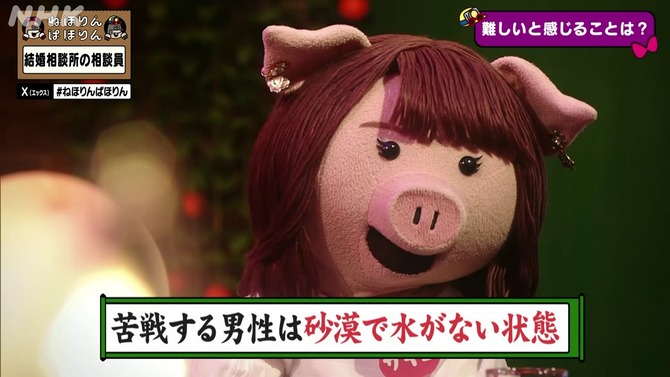 0o_6y's tweet photo. 【悲報】NHKさん、結婚出来ない男と結婚出来ない女の違いを放送してしまう https://t.co/cLpfCqzfP7