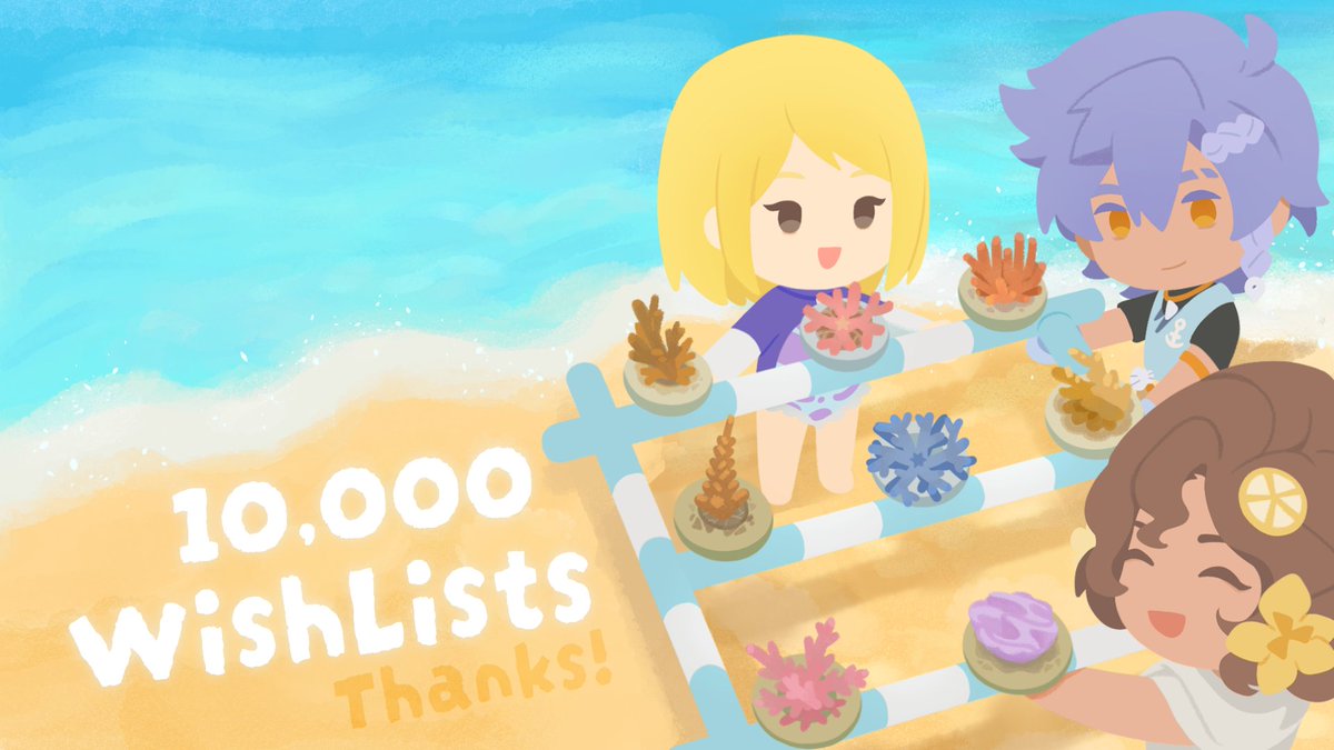 SplashDiversG's tweet photo. We just reached 10,000 Steam wishlists for Splash Divers! 🌊💙

As a tiny indie team, this milestone means the world to us.

Thank you so much to everyone who discovered our little ocean dream during the Wholesome Games Celebration and supported us. 🥹

Every wishlist, every kind message, and every bit of encouragement helps us keep building a cozy world where we can explore the ocean, restore coral reefs, and discover marine life together. 🐠🌱

Thank you @_wholesomegames  for creating such a wonderful space for indie games and cozy communities. 💙

We can’t wait to continue this journey with you!

#WholesomeGamesCelebration #indiedev #cozygames