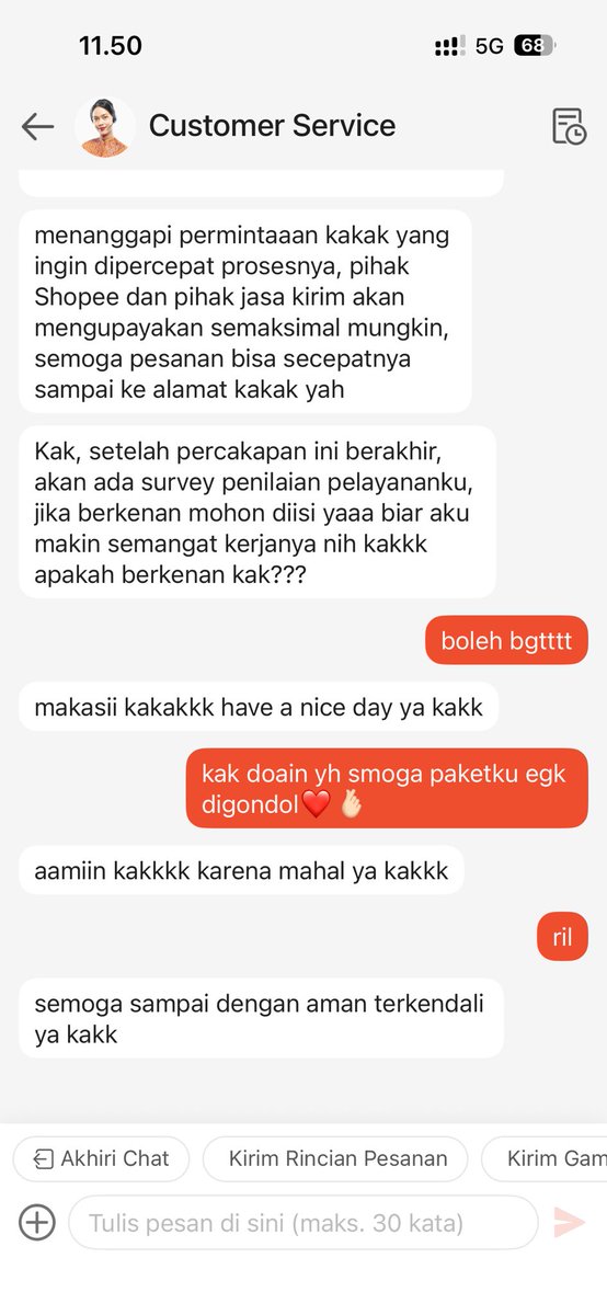 chamellatte's tweet photo. cs shopee ni kayanya gen z dah, asik jg https://t.co/qpsPwX4lpV