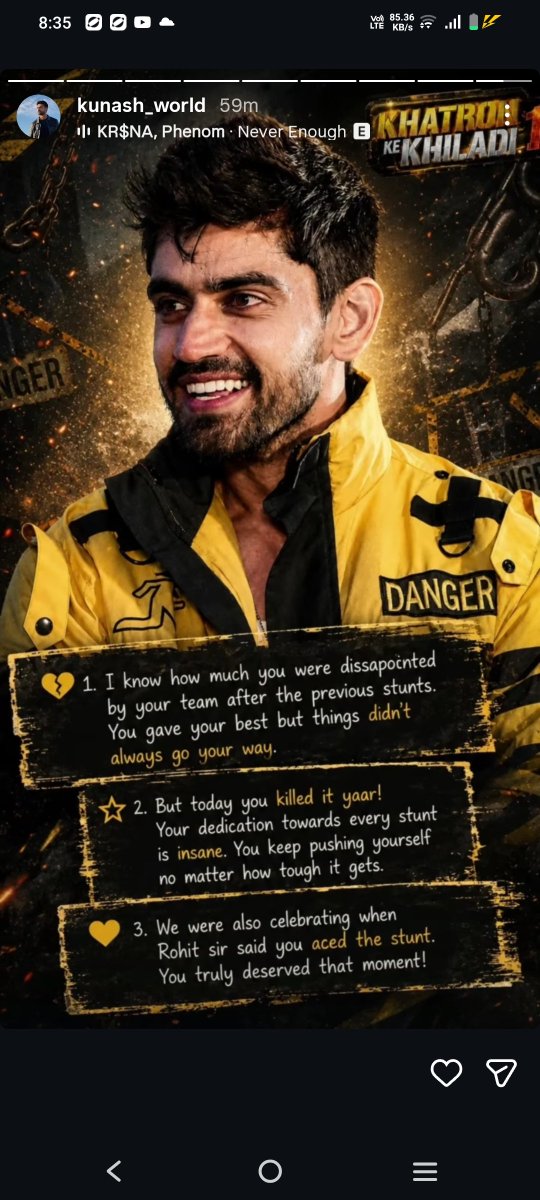 avu723049's tweet photo. Kl ka stunt jis tarike se avi ne khela hai hatsoff avi 🔥❤️ the way you take lead in task and guide gk fabulous 🏆🤞🧿🔥 @Avinash_galaxy #avinashmishra #kkk15 #khatronkekhiladi15 #h2d2 https://t.co/NSJRzCLjOj