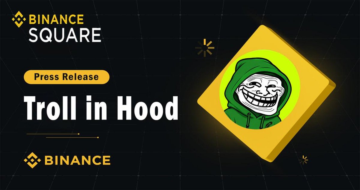 RHtrollinhood's tweet photo. 🔶  Big news! $TROLL is now featured on @binance 🚀

🔶   https://t.co/XPJkOLBxgo https://t.co/YBoO883Jte