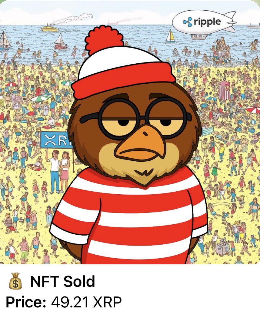 CommonBird_XRPL's tweet photo. Where’s Waldo?
Apparently in someone else’s wallet 😂

FOUND &amp; SOLD 🔍 https://t.co/yVx7syl2hF