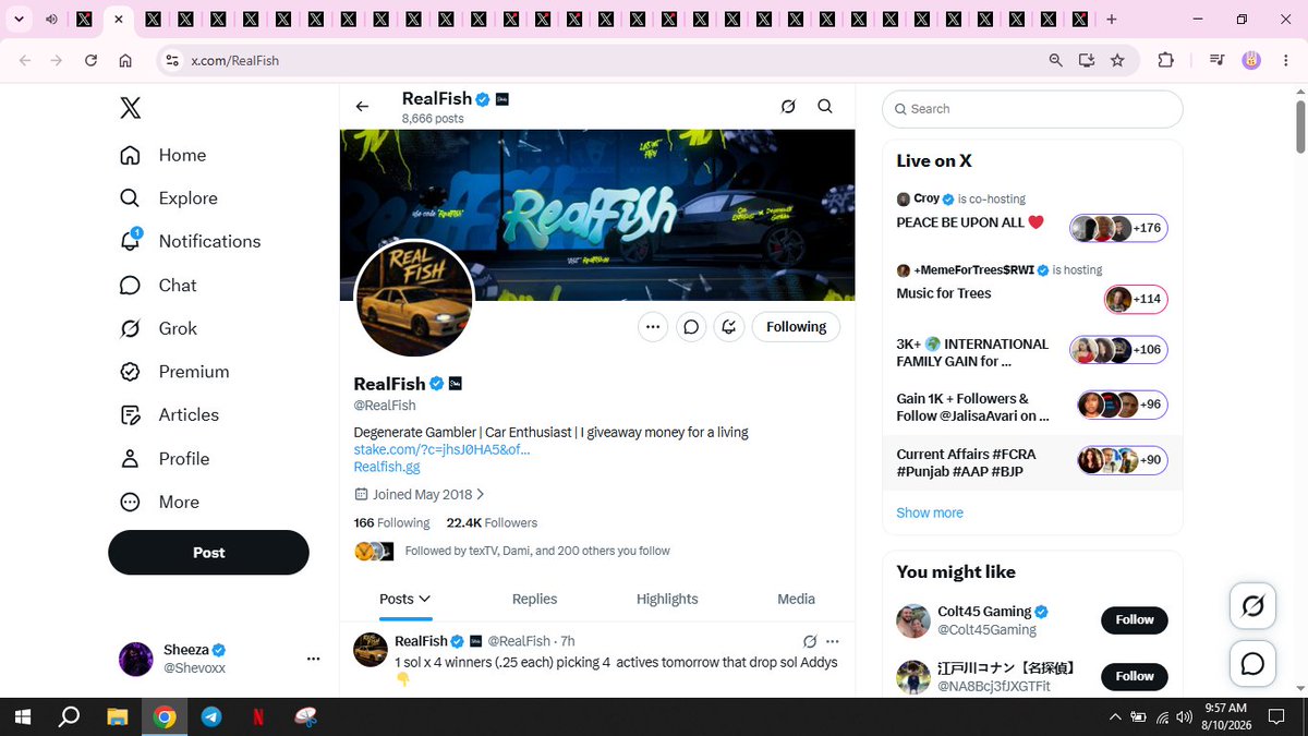 Shevoxx's tweet photo. @RealFish Thank you so much     sir 🧡    

7BT2MLvEEenfoPw1W8P6v1fA7VTEc3DzZgoURygFSVB8 https://t.co/KghJ2p7cnN