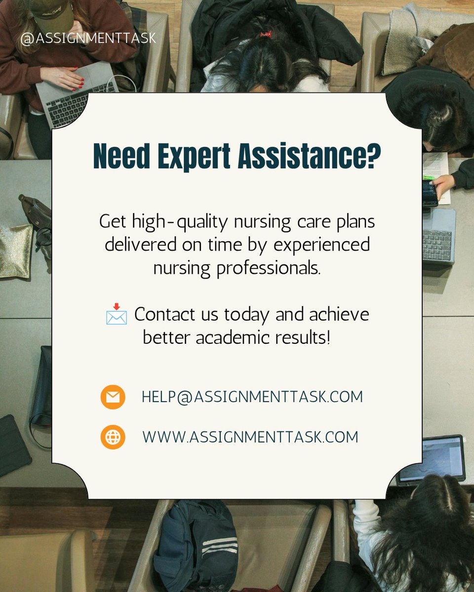 AssignmentTask's tweet photo. Writing a nursing care plan requires clinical knowledge, critical thinking, and proper documentation.

https://t.co/ZSw3q59orE

#NursingCarePlan #NursingStudents #NursingSchool #NursingAssignment #HealthcareEducation #StudentNurse #AssignmentHelp #NursingEducation #assignmenttask https://t.co/p0RfhZDTWz