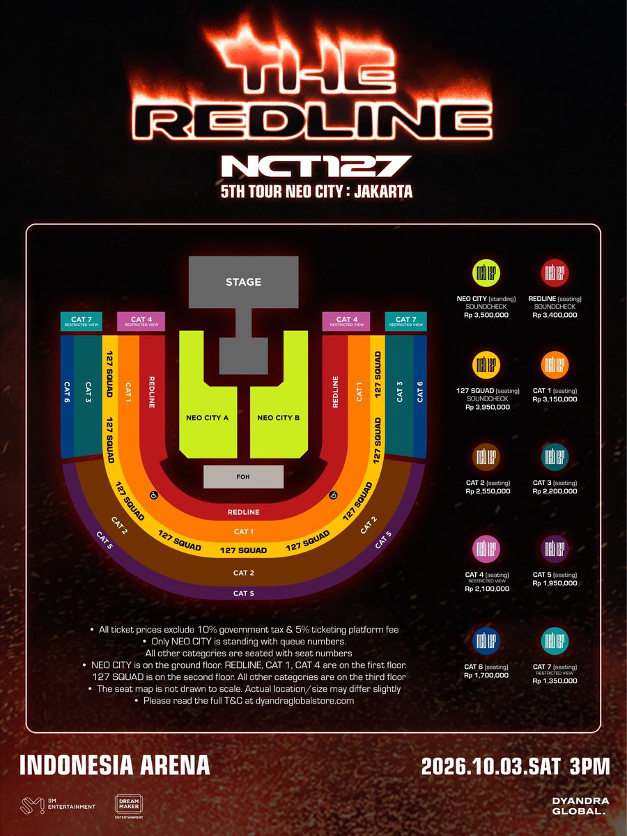 sunhaefs's tweet photo. NCT 127 5TH TOUR 'NEO CITY : JAKARTA - THE REDLINE'

Seating Plan &amp; Stage Layout Preview

#해찬 #HAECHAN #NCT127 https://t.co/a26izBradX