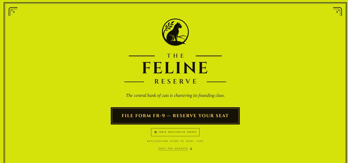 ZOROonchain's tweet photo. I am a reserve for @felinereserve https://t.co/IfIed7kVbH