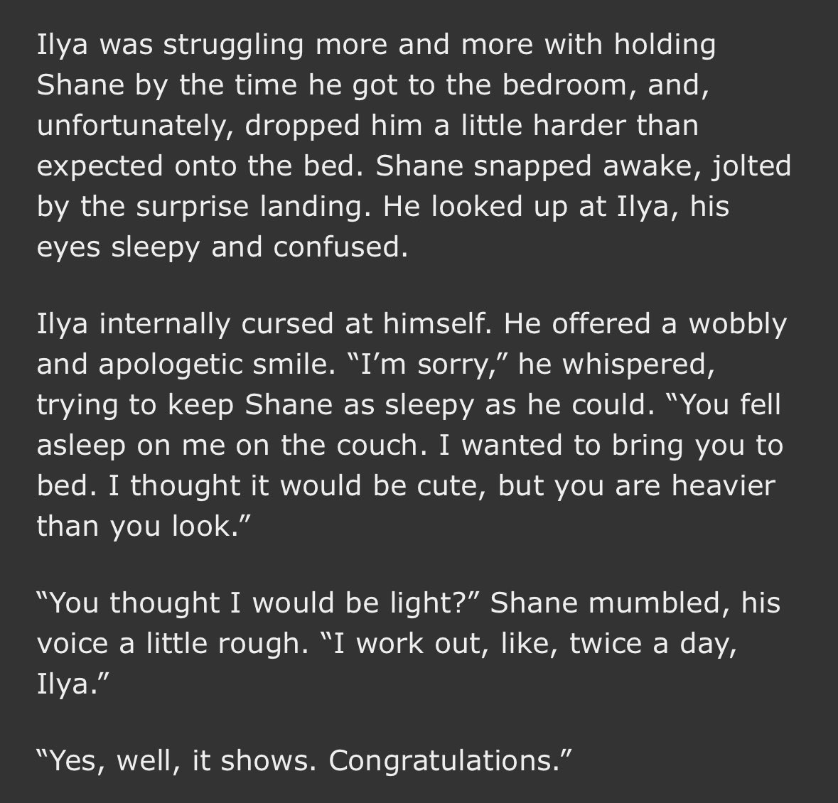 blahmandy's tweet photo. It’s now my headcanon that Ilya secretly struggles to pick up Shane for long periods of time bc he’s just as ripped as Ilya 🙂‍↕️￼ https://t.co/0YMJWsaGT2