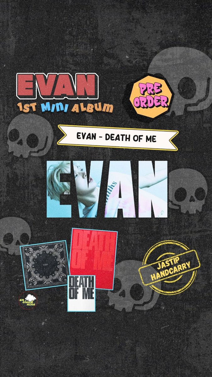 oncloudnine_ocn's tweet photo. Jastip EVAN DEATH OF ME 1st Mini Album 💛 

Note:
Handcarry
DP 85%
Est harga bersih INA
Excl fee packing &amp; ongkir lokal 

#jastip #jastipkpop #EVAN #HEESEUNG #DEATH_OF_ME https://t.co/SrZu9B5n3g