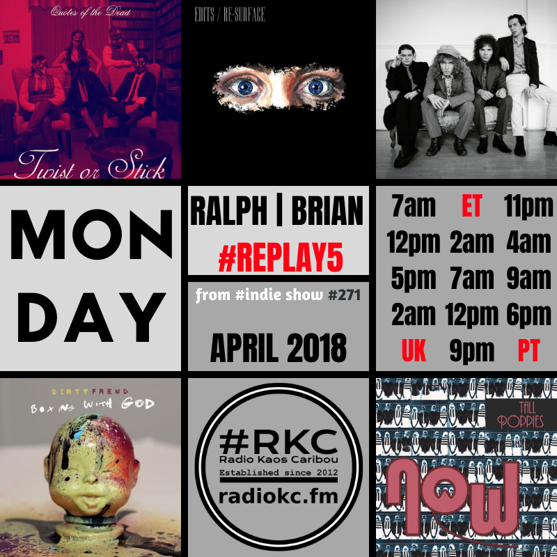 RadioKC's tweet photo. ▂▂▂▂▂▂▂▂▂▂▂▂▂▂
Ralph/Brian @fruitbatwalton

EP #271 │ 2018 #REPLAY5

🔊 🆃🆄🅽🅴 &amp; ENJOY 

🔴 @QoftheDband
🔴 @editsband
🔴 @TheSkinnerBros
🔴 @DirtyFreud
🔴 @TheTallPoppies

on #🆁🅺🅲 📻 https://t.co/FmdGq0LW66
▂▂▂▂▂▂▂▂▂▂▂▂▂▂ https://t.co/tk4VKSr1yx