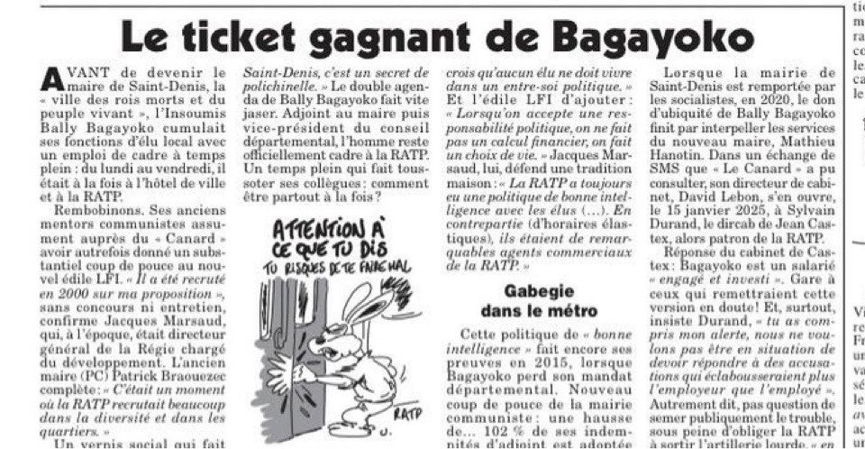JLGagnaire's tweet photo. Si Bagayoko était moins mégalo, il saurait que @partisocialiste ne tourne pas autour de sa "petite personne"… ils ont déjà assez à faire avec Olivier Faure, Raphaël Glucksman et tant d’autres !

Il a aujourd’hui la "célébrité" qu’il mérite …

@canardenchaine https://t.co/tMppF5QvEr